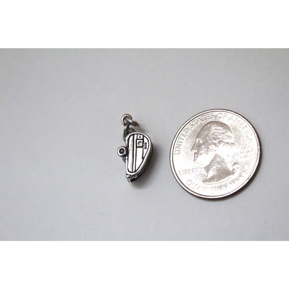 Sterling Silver Oxidized Camper Charm - Picture 5 of 5